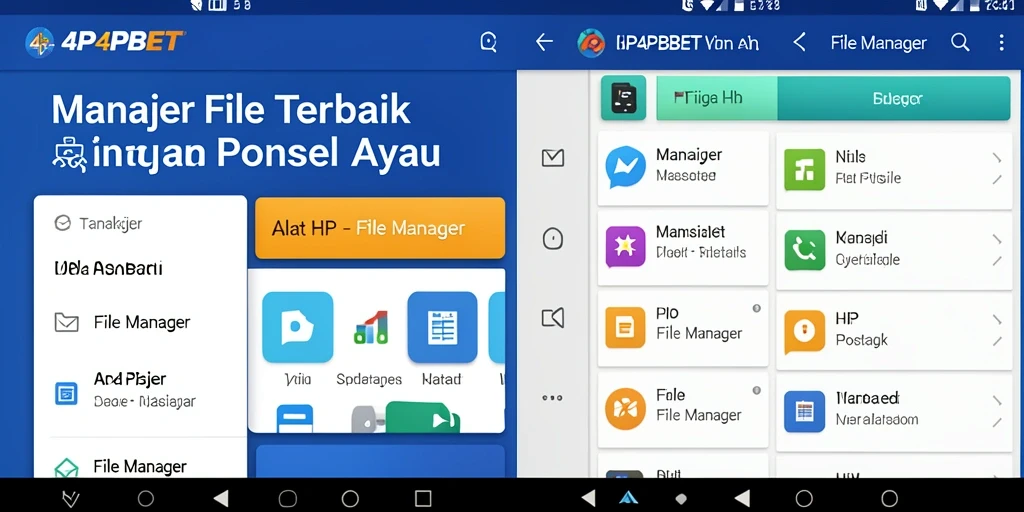 Tampilan antarmuka aplikasi 4P4PBET yang sederhana dan efisien.