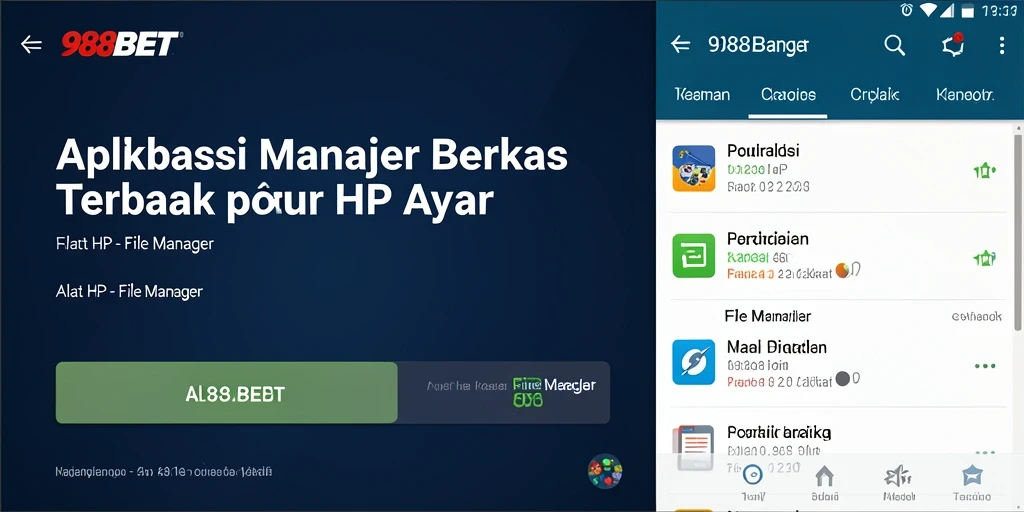 Antarmuka intuitif aplikasi File Manager 988BET menunjukkan kemudahan penggunaan.