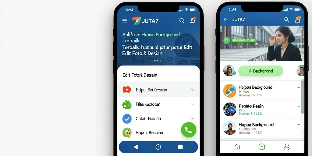 Tampilan antarmuka JUTA7 yang ramah pengguna untuk fitur Hapus Background.