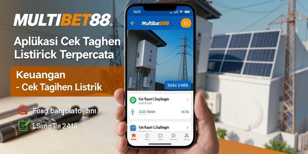 Tampilan utama aplikasi MULTIBET88 untuk cek tagihan listrik