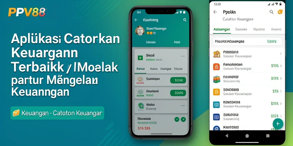 Tampilan antarmuka aplikasi PPV88 yang rapi dan intuitif untuk Catatan Keuangan.
