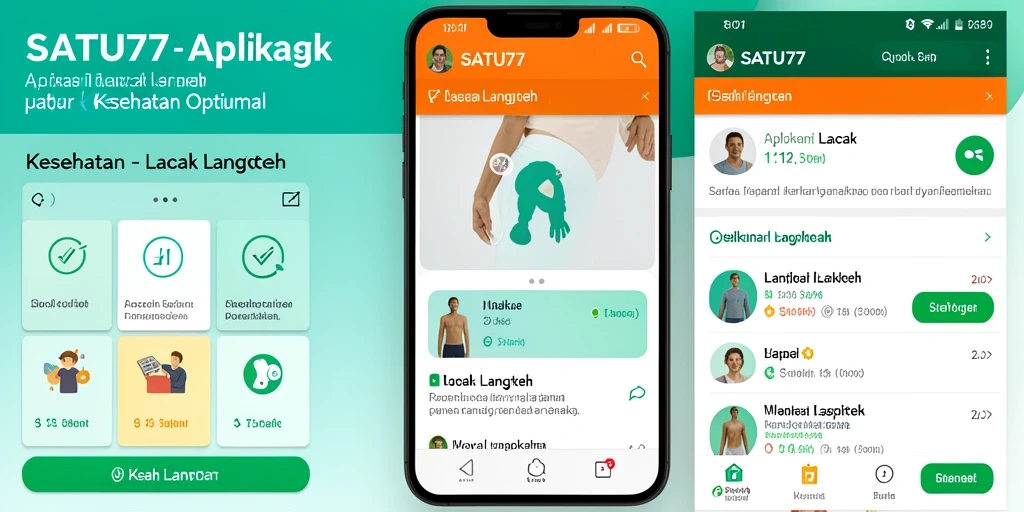 Tampilan antarmuka aplikasi SATU77 yang sederhana dan fungsional.