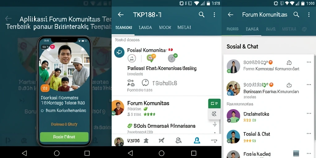 Tampilan antarmuka TKP188 yang jelas dan interaktif untuk komunitas.