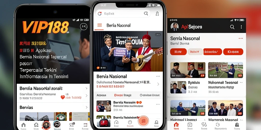 Tampilan antarmuka aplikasi VIP188 yang ramah pengguna dan informatif.